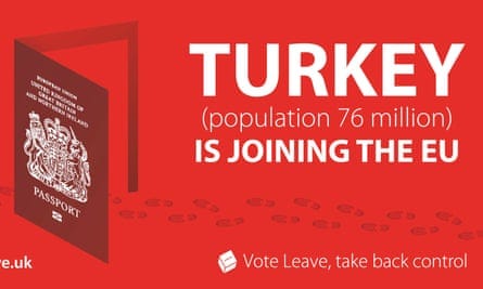 Vote Leave embroiled in race row over Turkey security threat claims |  Brexit | The Guardian