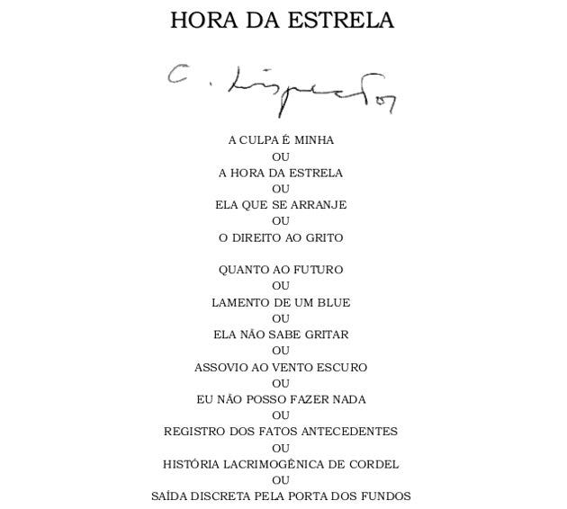 A Hora da Estrela: resumo, análise e trechos da obra - Toda Matéria A Hora da Estrela: resumo, análise e trechos da obra - Toda Matéria