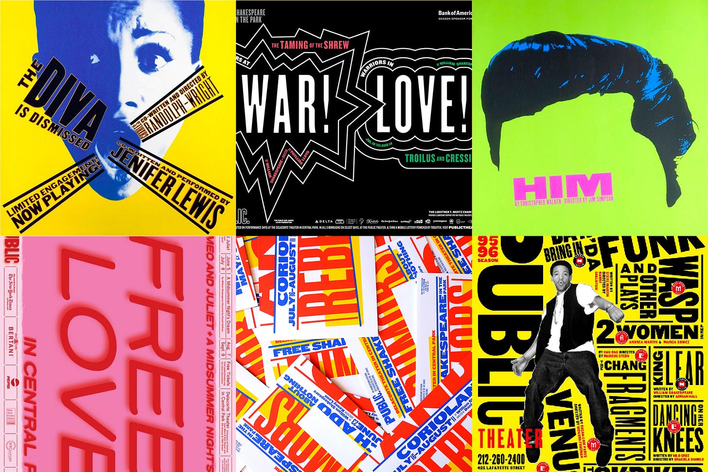 Paula Scher: Public Theater – Design Manchester