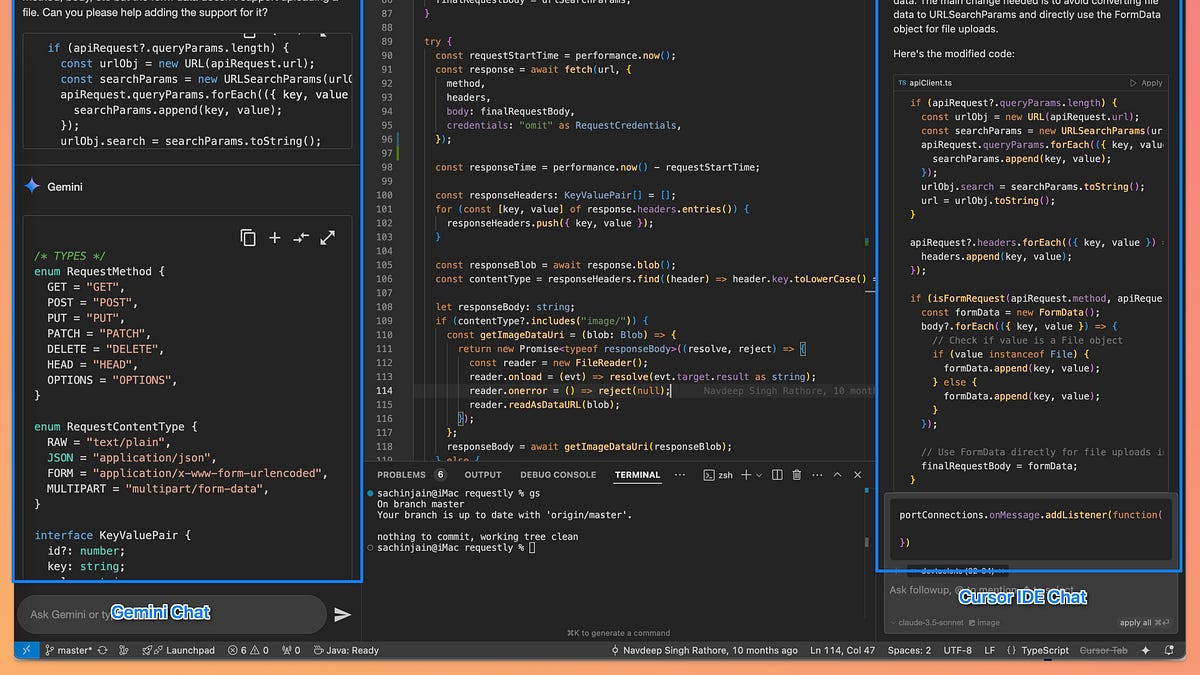 AI Coding Assistant - Gemini Code Assist vs Cursor IDE Comparison