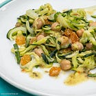 Salted Zucchini & Chickpeas in Agrodolce