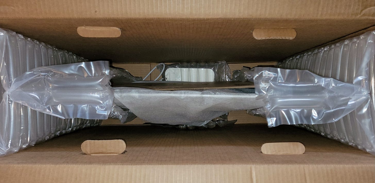 iMac as delivered in box, well protected