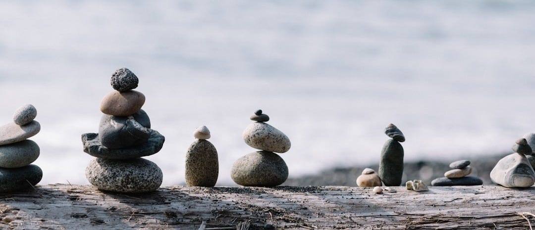 shallow focus photo of balance stones