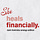 She heals financially.