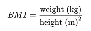 BMI Formula BMI Formula