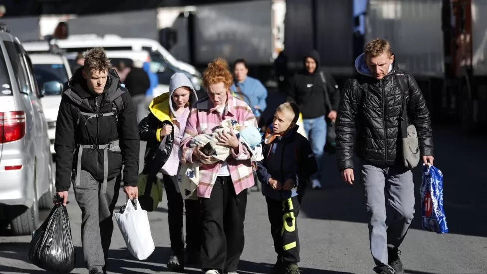 Russians have left their country in droves - many when Vladimir Putin announced a partial mobilisation last September.