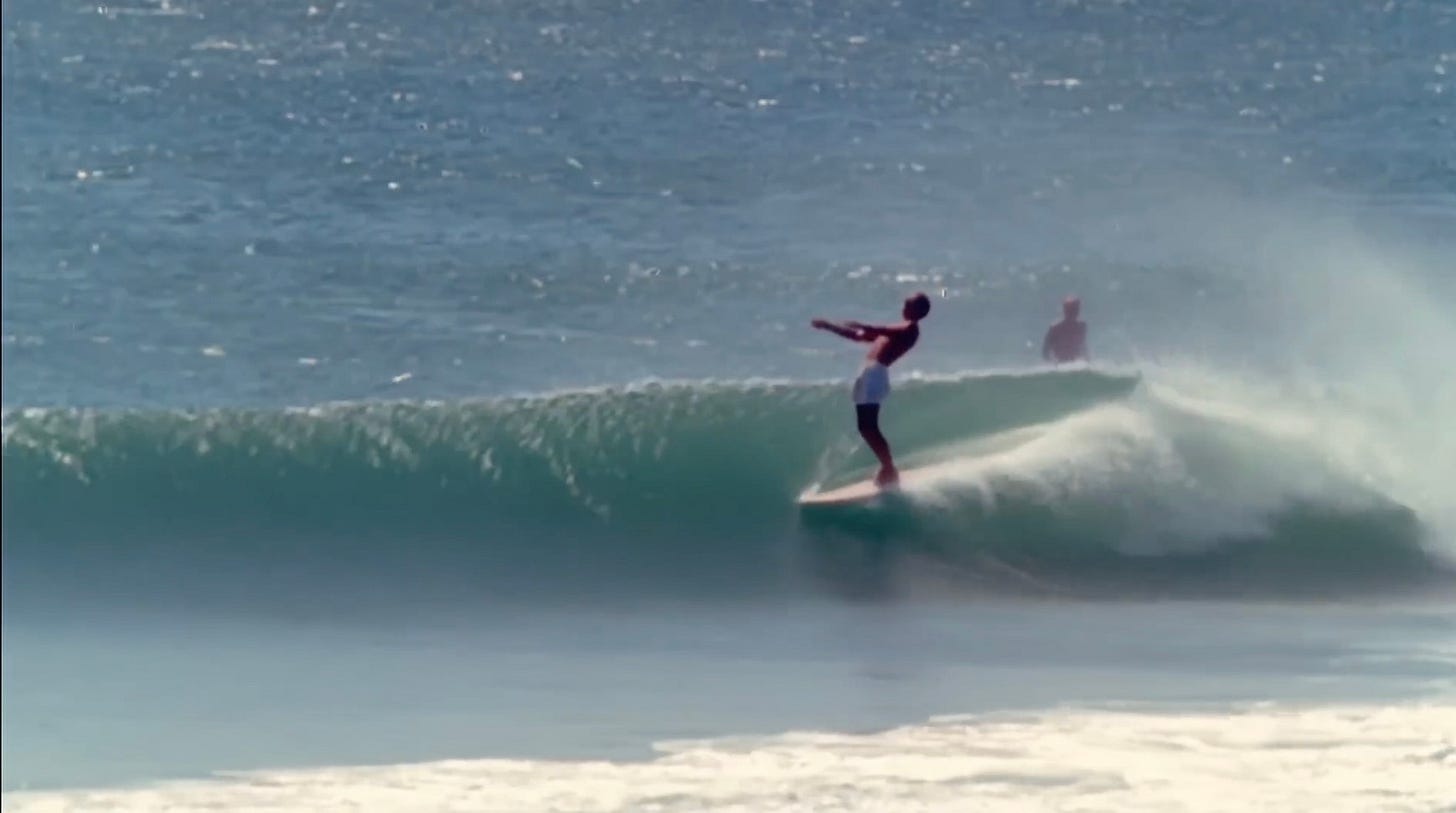 surfing scene from the endless summer