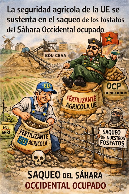 Fertilizantes: cuando la seguridad agrícola europea depende del saqueo del Sáhara Occidental