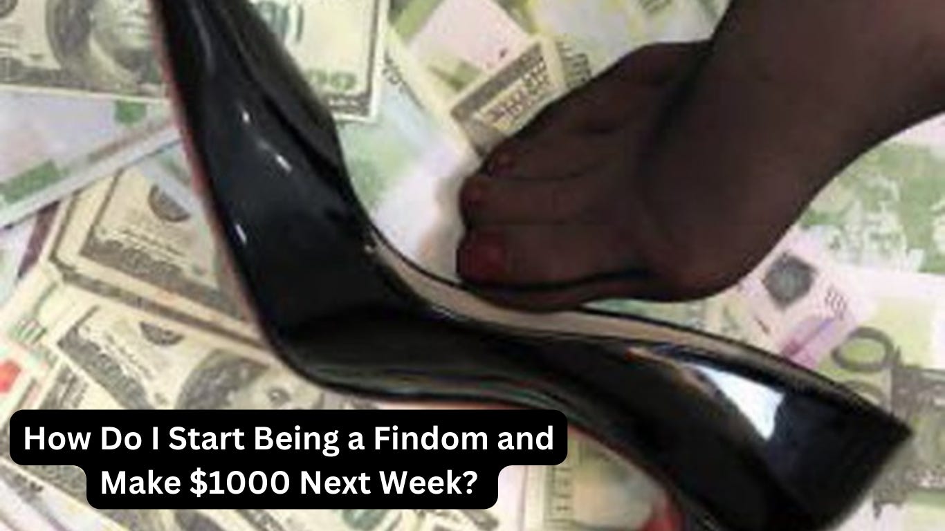 How do you can start Findom and make money