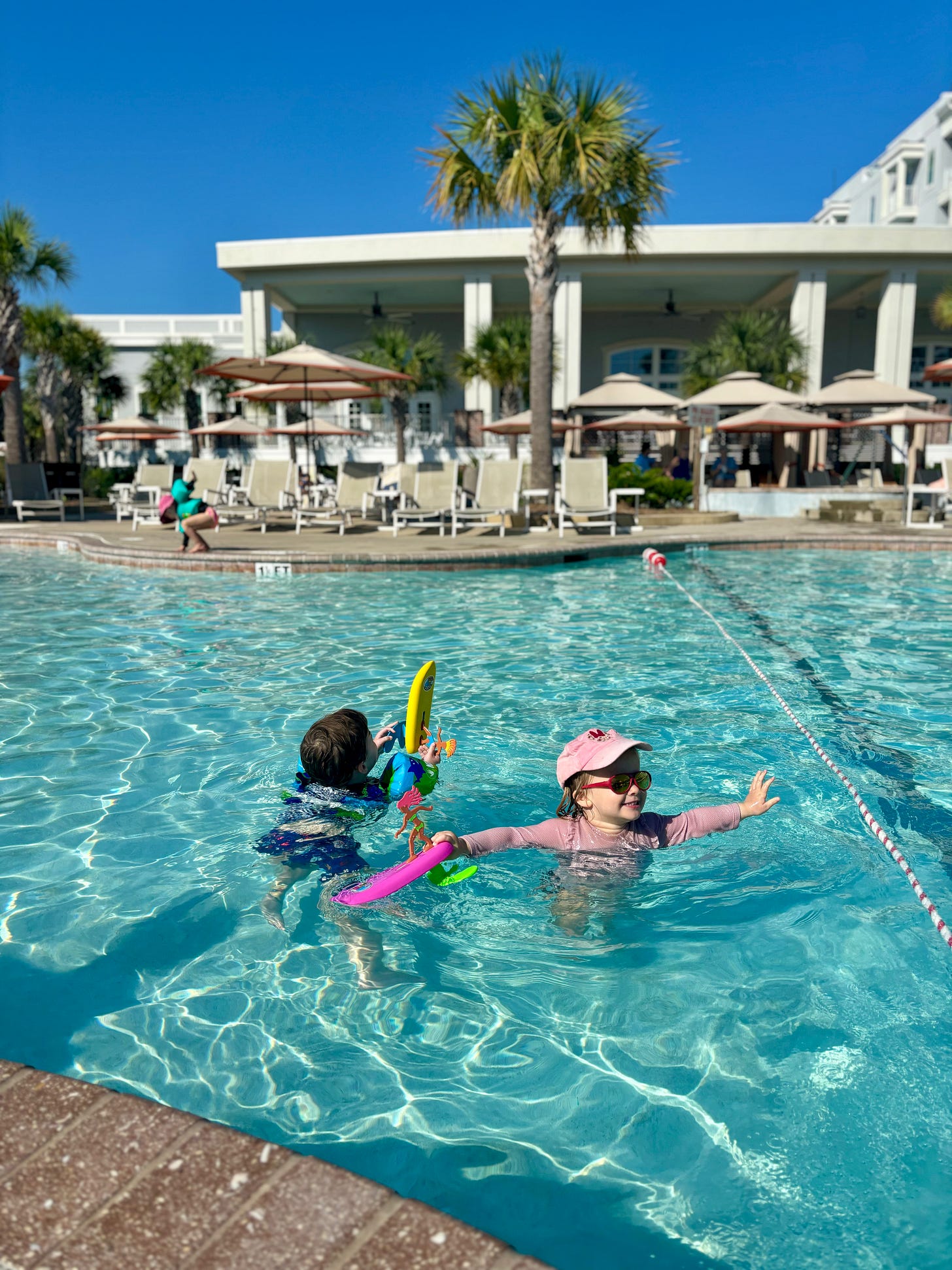 Pool time in Wild Dunes Resort in Isle of Palms, SC