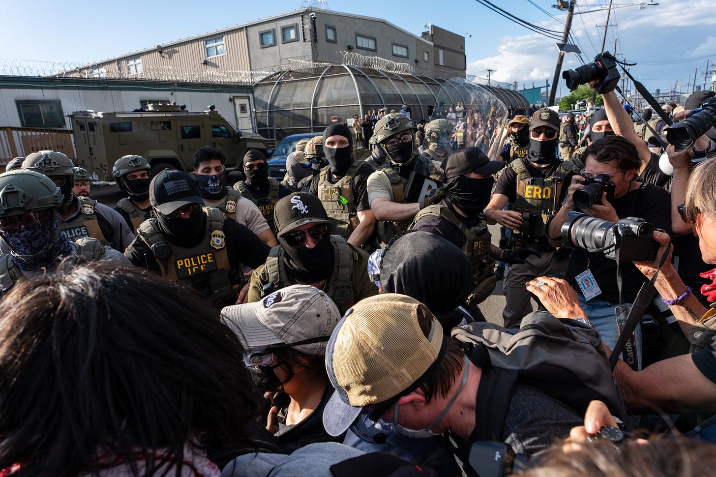 Protesters Arrested Outside New Jersey Detention Center Protesters Arrested Outside New Jersey Detention Center
