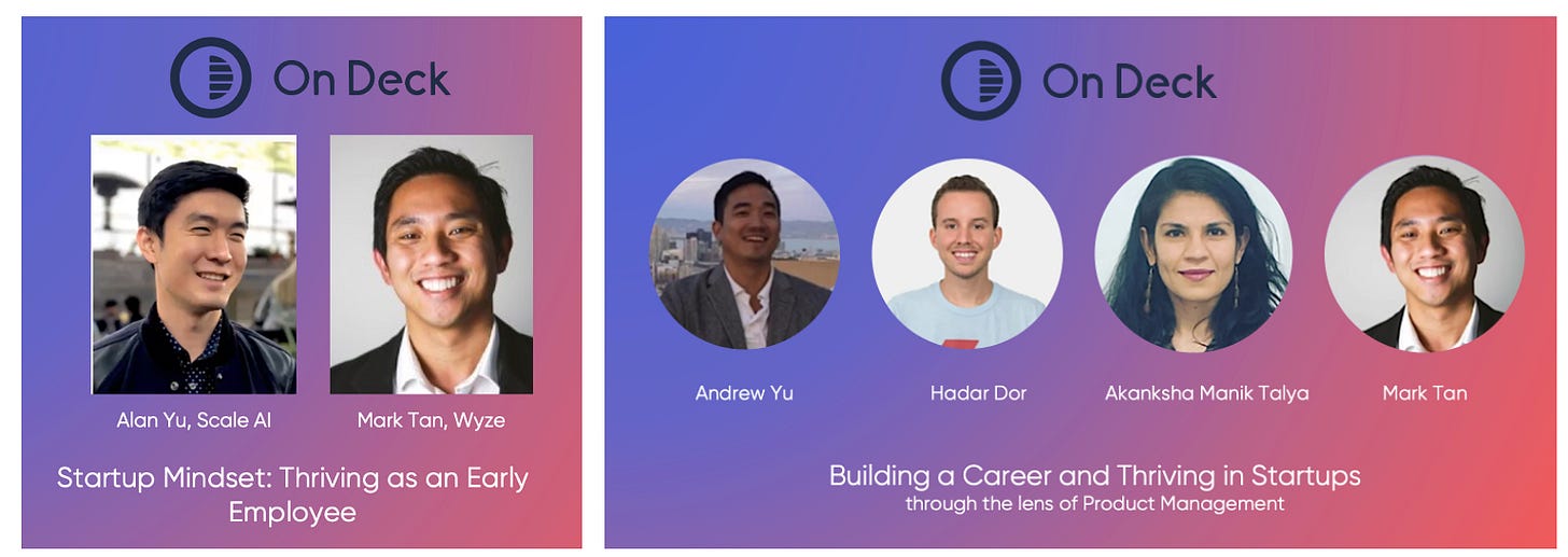 OnDeck Community Sessions