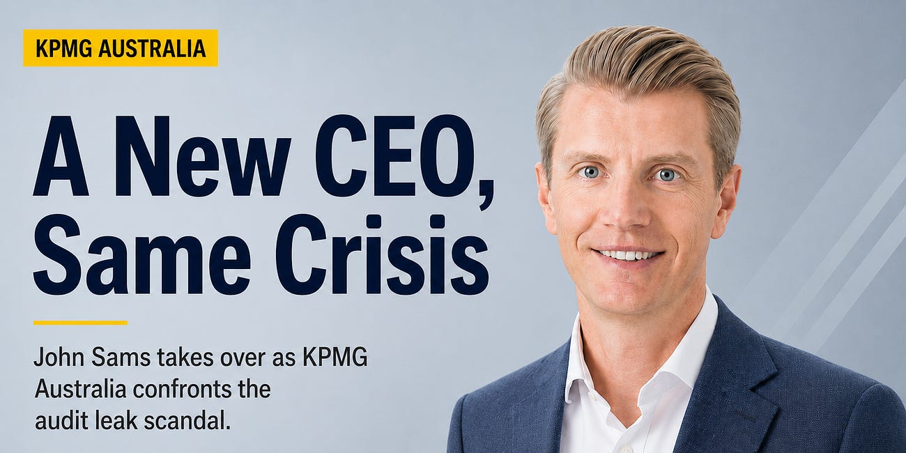KPMG Australia appoints John Sams as CEO amid audit leaks scandal