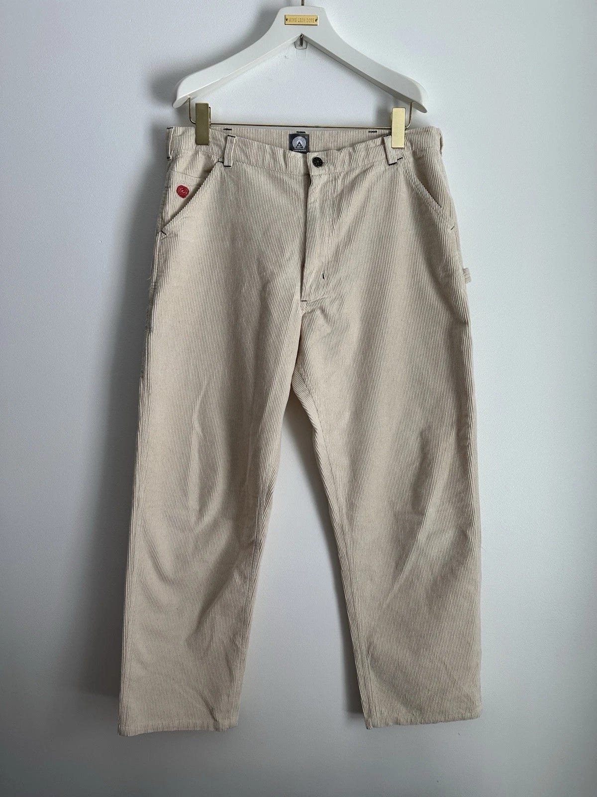 18EAST Cello Carpenter Pant Corduroy Sz Large Off White Brand New Made In India - Picture 1 of 9 18EAST Cello Carpenter Pant Corduroy Sz Large Off White Brand New Made In India - Picture 1 of 9