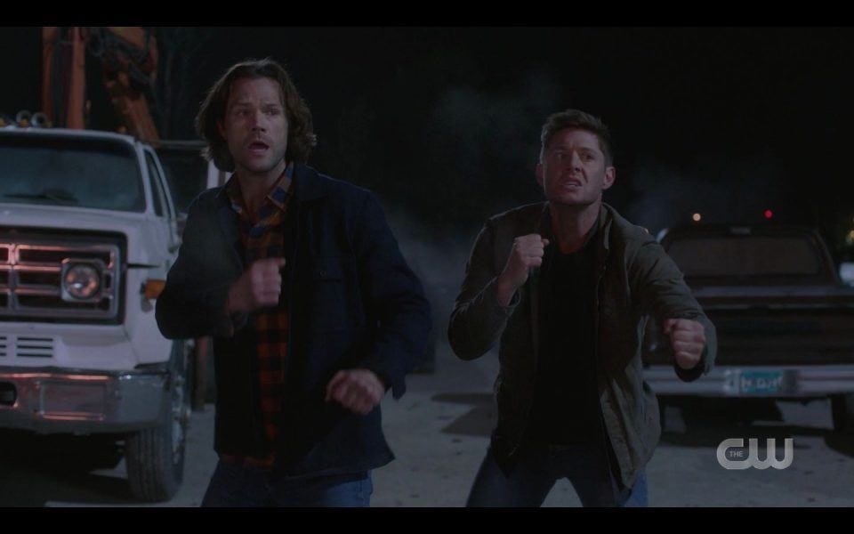 Winchester Brothers ready to fist up Maul giant SPN Winchester Brothers ready to fist up Maul giant SPN