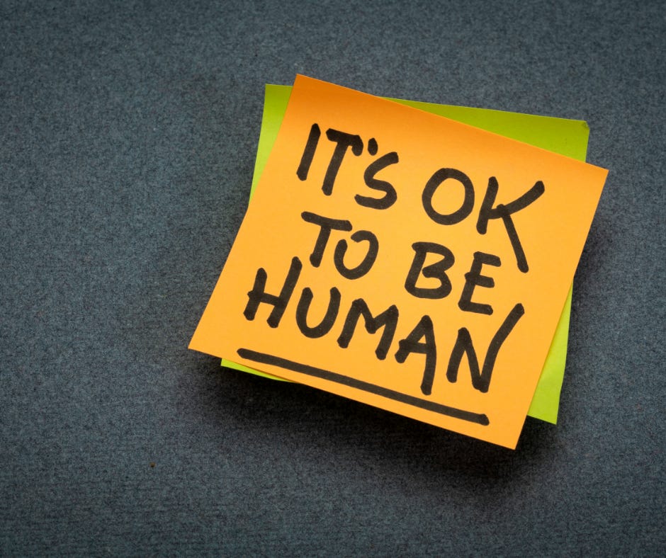 It's OK To Be Human Post-It