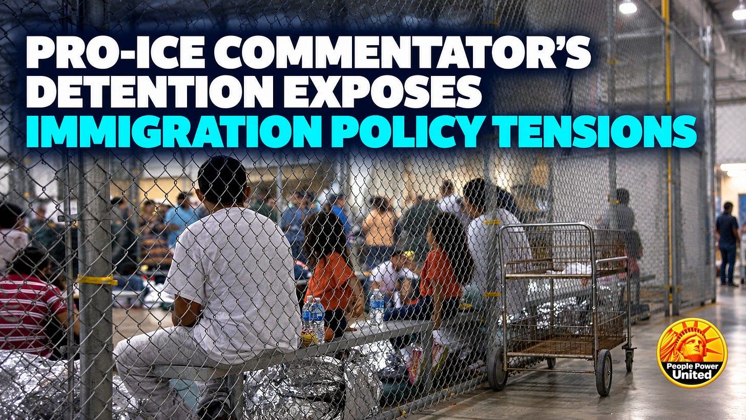 Pro-ICE Commentator’s Detention Exposes Immigration Policy Tensions. Pro-ICE Commentator’s Detention Exposes Immigration Policy Tensions.