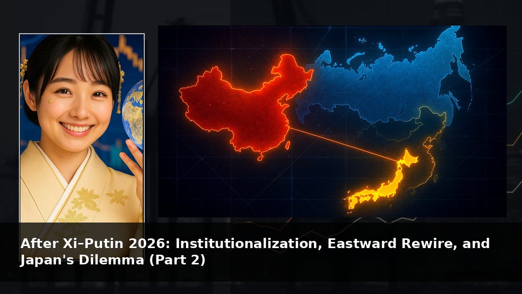 After Xi–Putin 2026: Institutionalization, Eastward Rewire, and Japan's Dilemma (Part 2)