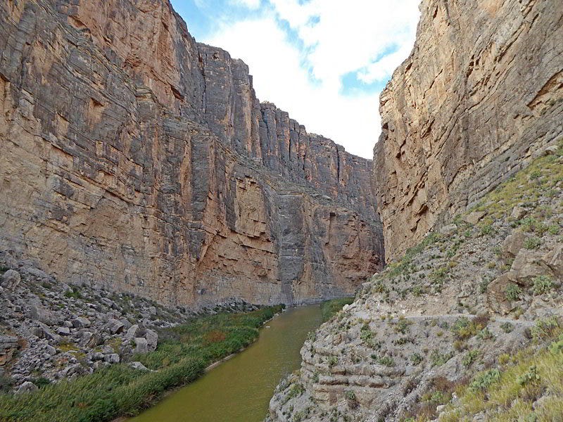 Santa Elena Canyon Hiking Trail in Big Bend National Park Santa Elena Canyon Hiking Trail in Big Bend National Park