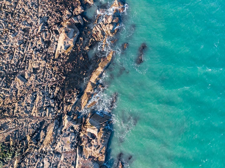 A rocky coastline A rocky coastline