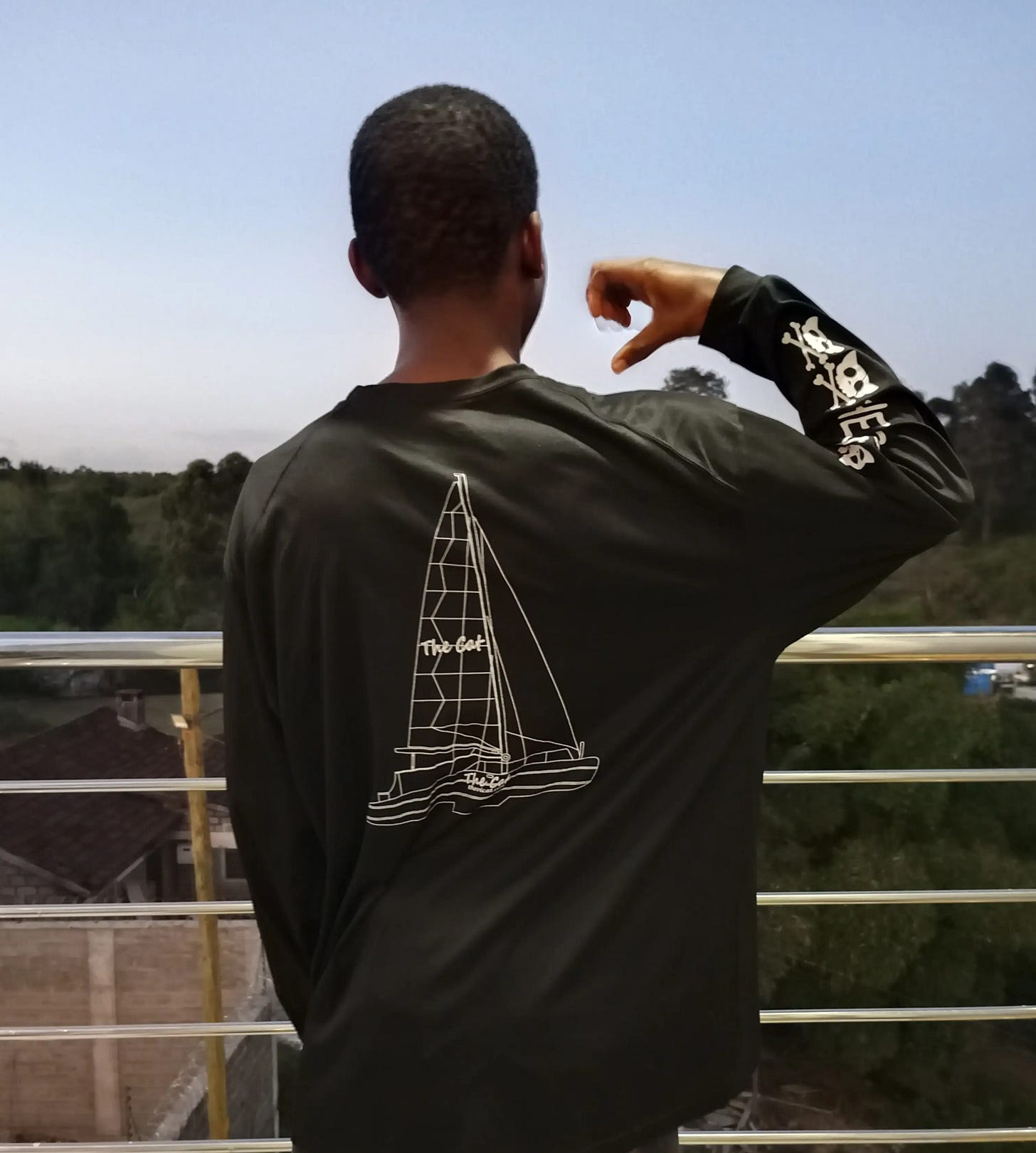 Jarvis Wuod in black long sleeve shirt Jarvis Wuod in black long sleeve shirt