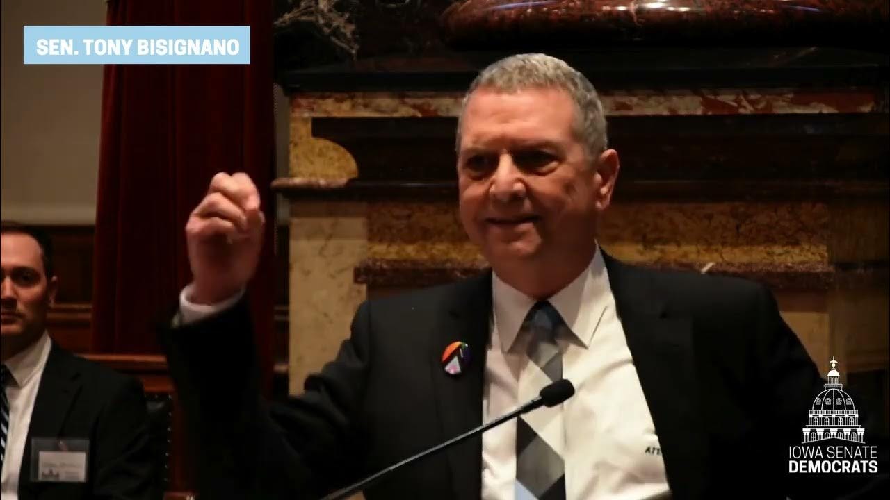 Senator Tony Bisignano comments on Iowa SF418 stripping transgender people of civil rights. Senator Tony Bisignano comments on Iowa SF418 stripping transgender people of civil rights.