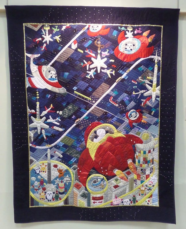 Panda Invaders Quilt by Miyuki Koguchi Panda Invaders Quilt by Miyuki Koguchi