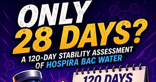 using bac water after 28 days Krysia (@krysia0430): "Only 28 Days? This article looks at the Benzyl  alcohol content in three Hospira BAC water vials over 120 days to determine  the change, if any, under different storage and