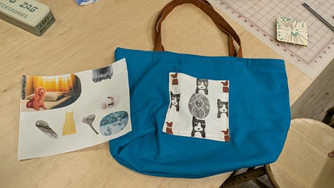 Kids works from the textile arts unit