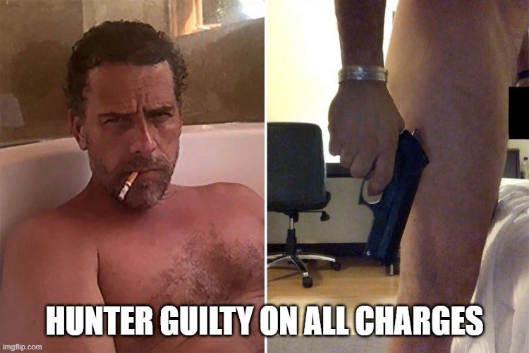 HUNTER GUILTY ON ALL CHARGES