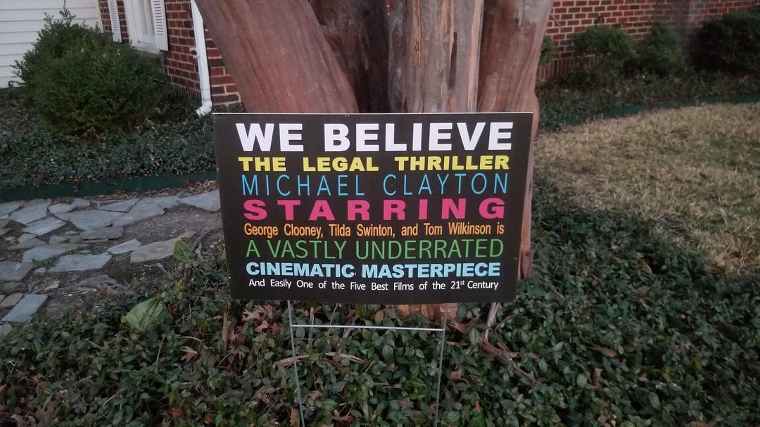 Yard sign in Dallas letting everyone know they think a movie is underrated : r/funny Yard sign in Dallas letting everyone know they think a movie is underrated : r/funny