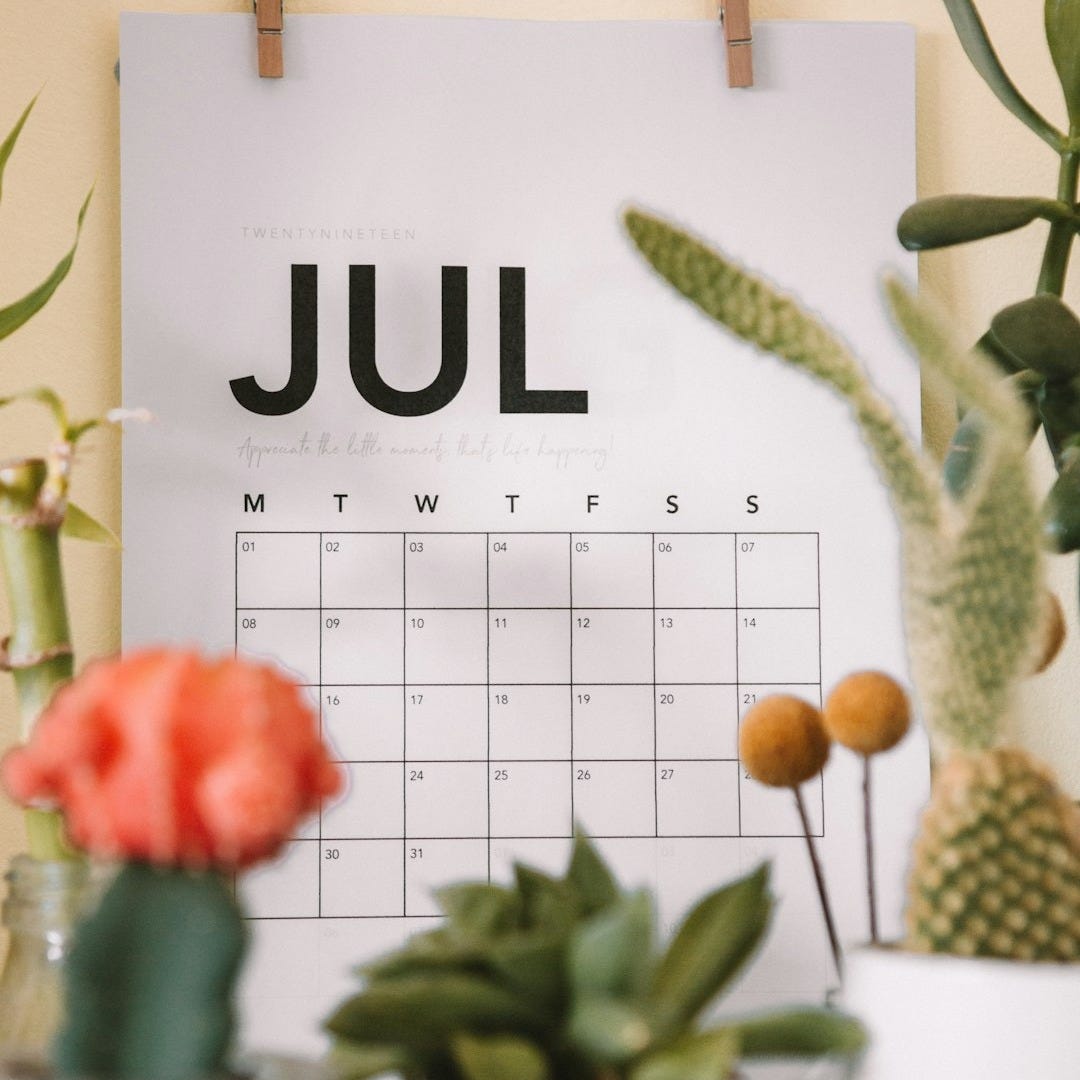 July calendar on focus photography July calendar on focus photography