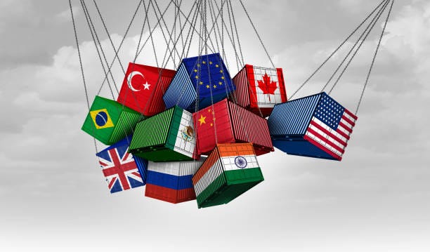 US Global Trade War US Global Trade War and USA versus China India Canada and European union as American tariffs with opposing cargo freight containers in conflict as an economic dispute over import and exports. tariffs stock pictures, royalty-free photos & images US Global Trade War US Global Trade War and USA versus China India Canada and European union as American tariffs with opposing cargo freight containers in conflict as an economic dispute over import and exports. tariffs stock pictures, royalty-free photos & images