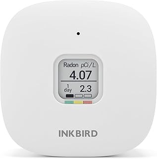 INKBIRD Radon Detector for Home, Ink-RD3 Portable Radon Tester for Home with Long & Short Term Monitoring, E-Ink Display &...