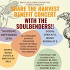SHARE THE HARVEST BENEFIT CONCERT WITH THE SOULBENDERS!