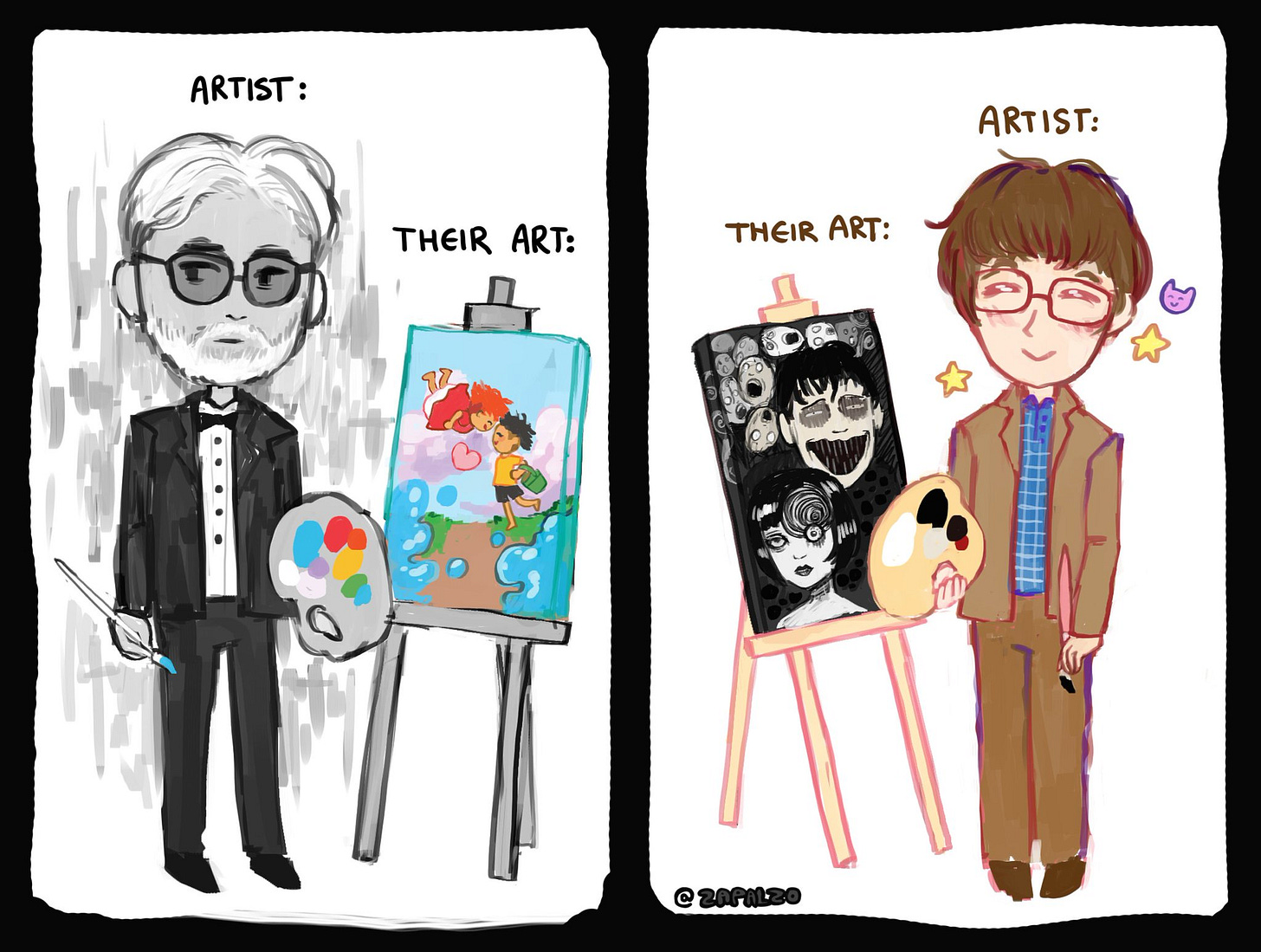 Hayao Miyazaki vs Junji Ito : r/TwoBestFriendsPlay