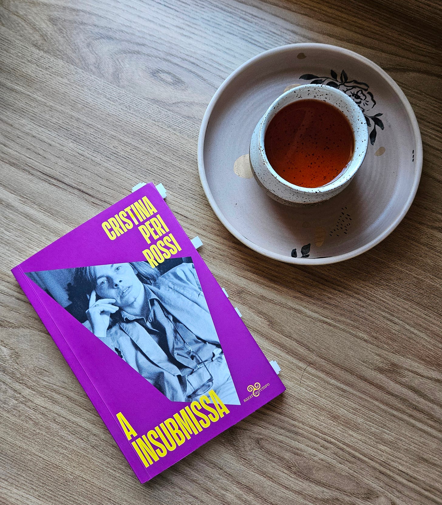 Livro "A insubmissa", da escritora Cristina Peri Rossi, em edição da Bazar do Tempo.