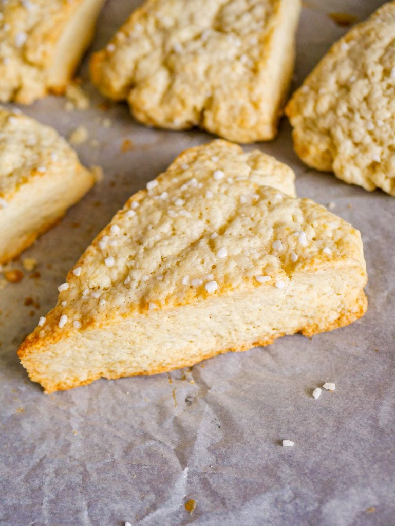 triangle cut scones