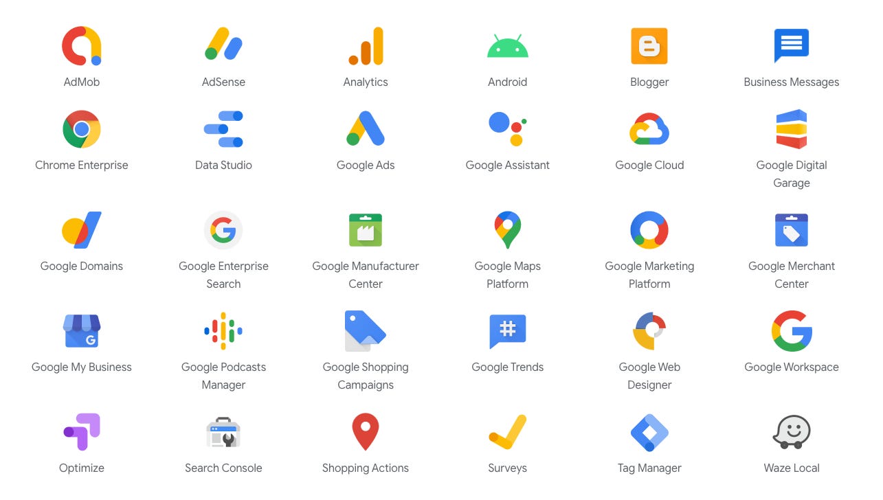Over 271 Google Products & Services You Probably Don't Know