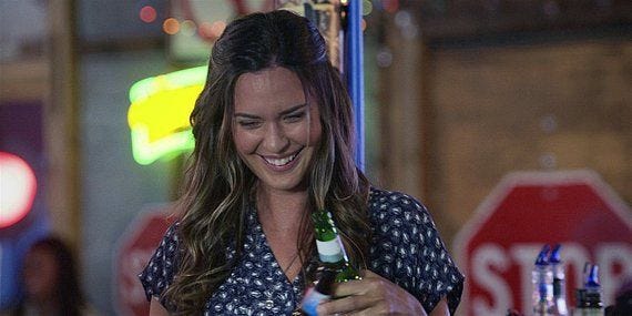 Walker Geri smiling at Cordell at Side Step bar. Walker Geri smiling at Cordell at Side Step bar.