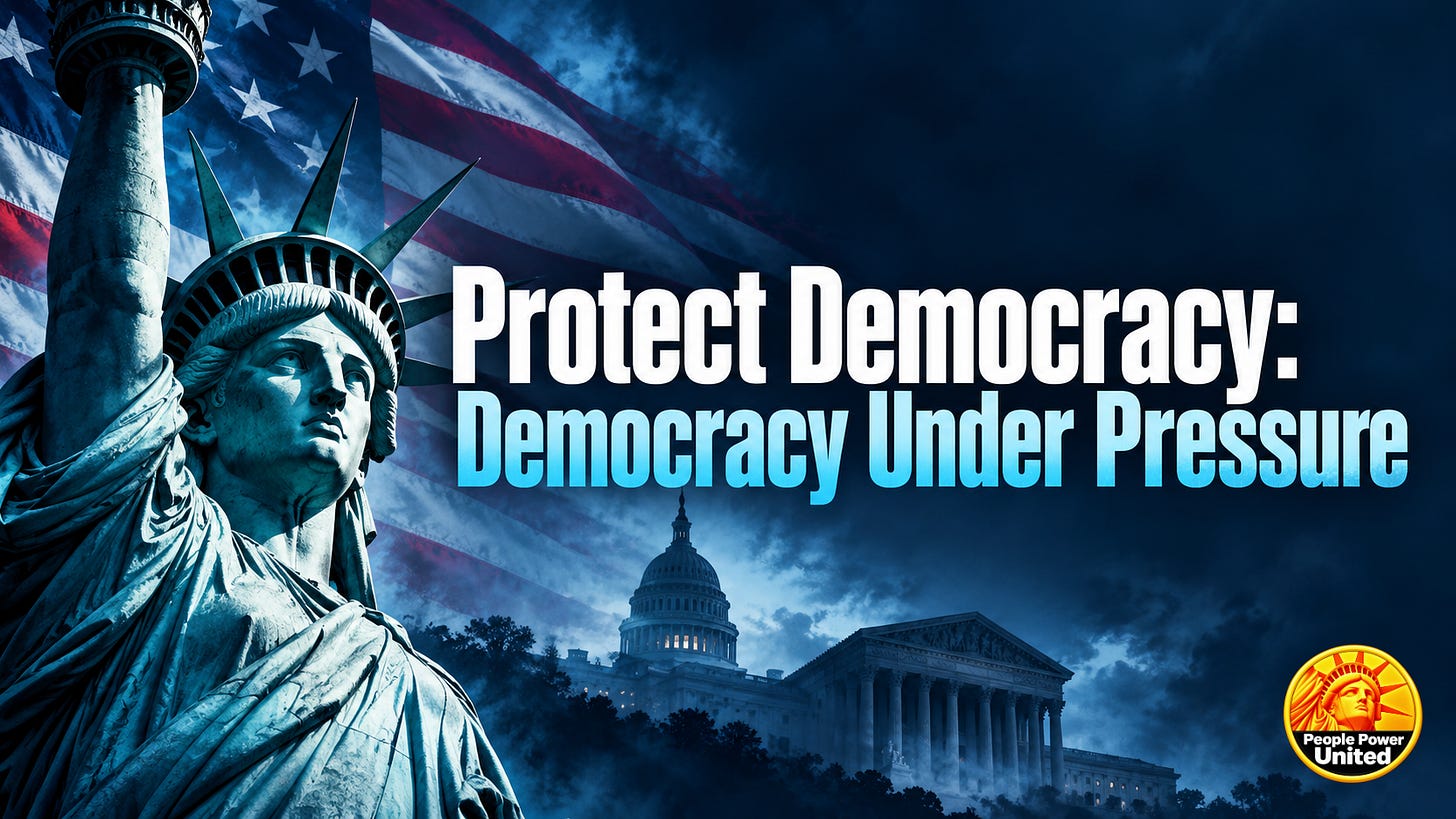 Protect Democracy: Democracy Under Pressure | October 19, 2026.