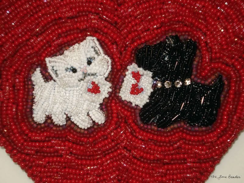 beaded bead embroidery handbag custom etsy order white cat Valentine Scottie Dog beaded bead embroidery handbag custom etsy order white cat Valentine Scottie Dog