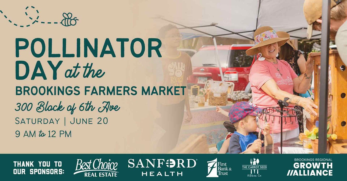 Pollinator Day at the Brookings Farmers Market Pollinator Day at the Brookings Farmers Market
