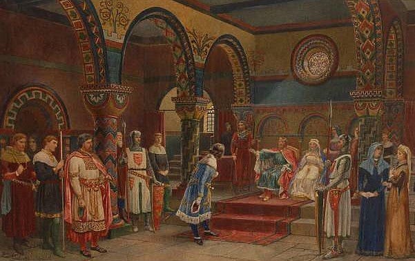Painting by Thomas Charles Barfield.