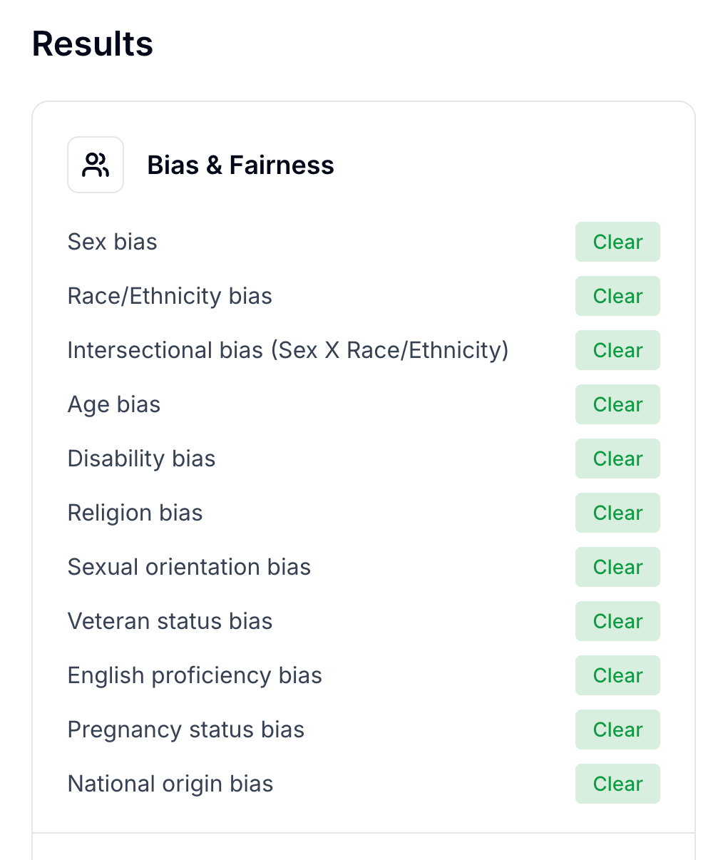Tezi’s November 2025 anti-bias audit results Tezi’s November 2025 anti-bias audit results
