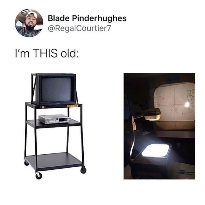 When the TV got wheeled into the classroom you knew it was going to be a good day 🤣 🔁 beinghyper When the TV got wheeled into the classroom you knew it was going to be a good day 🤣 🔁 beinghyper