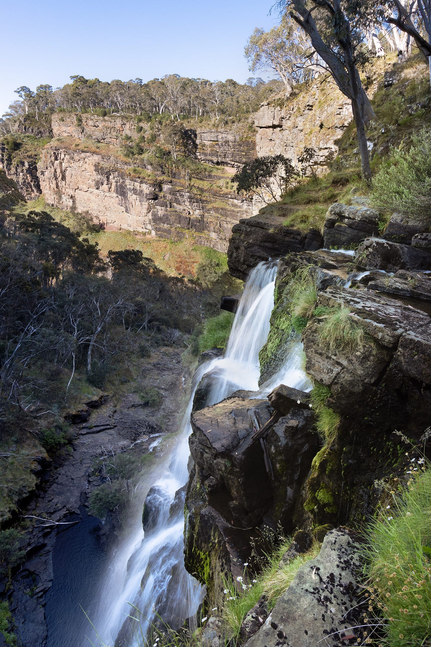 Conglomerate Falls in full sun