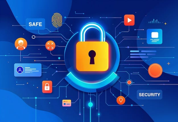 Cybersecurity concept illustration