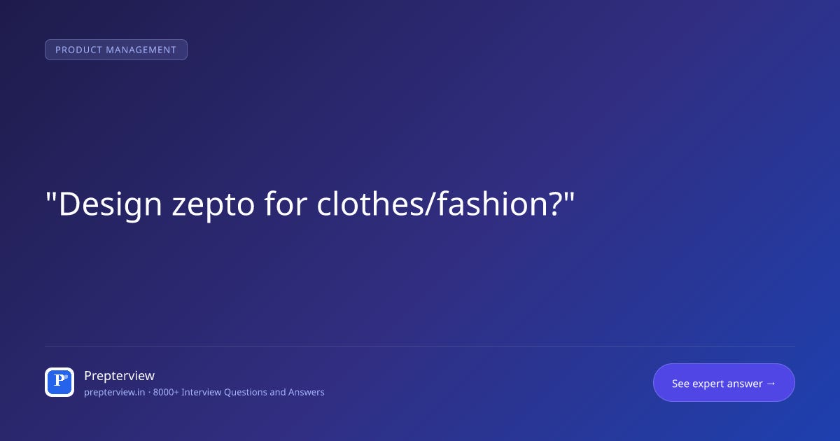 Design zepto for clothes/fashion? Design zepto for clothes/fashion?