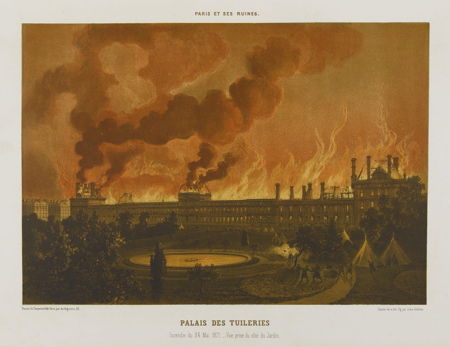 Fire at the Tuileries - Commune